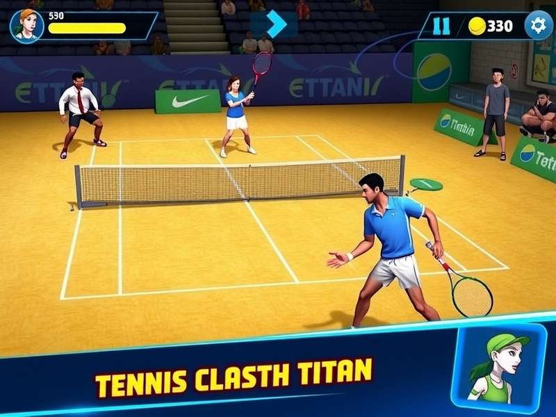 Tennis Clash Match Titan Gameplay Screenshot